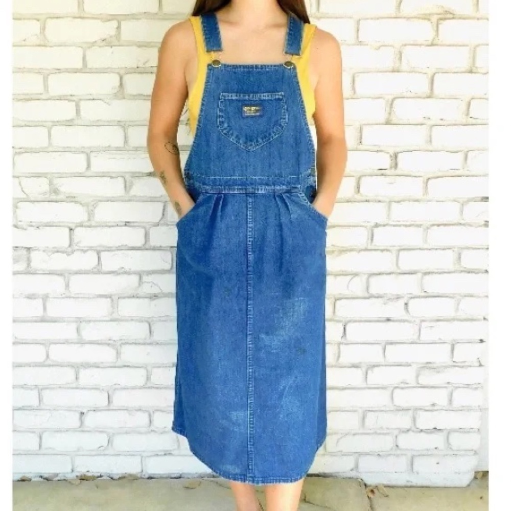 Vintage 70s OshKosh B’Gosh Denim Overall Dress
